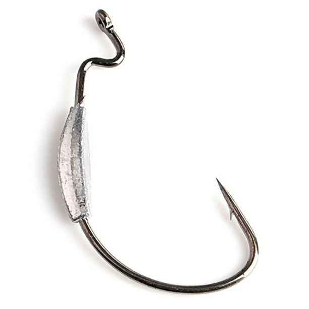 5Pcs Fishhooks Hooks Crank Jig Lead Head Steel Barbed Fishing Tackle Accessories
